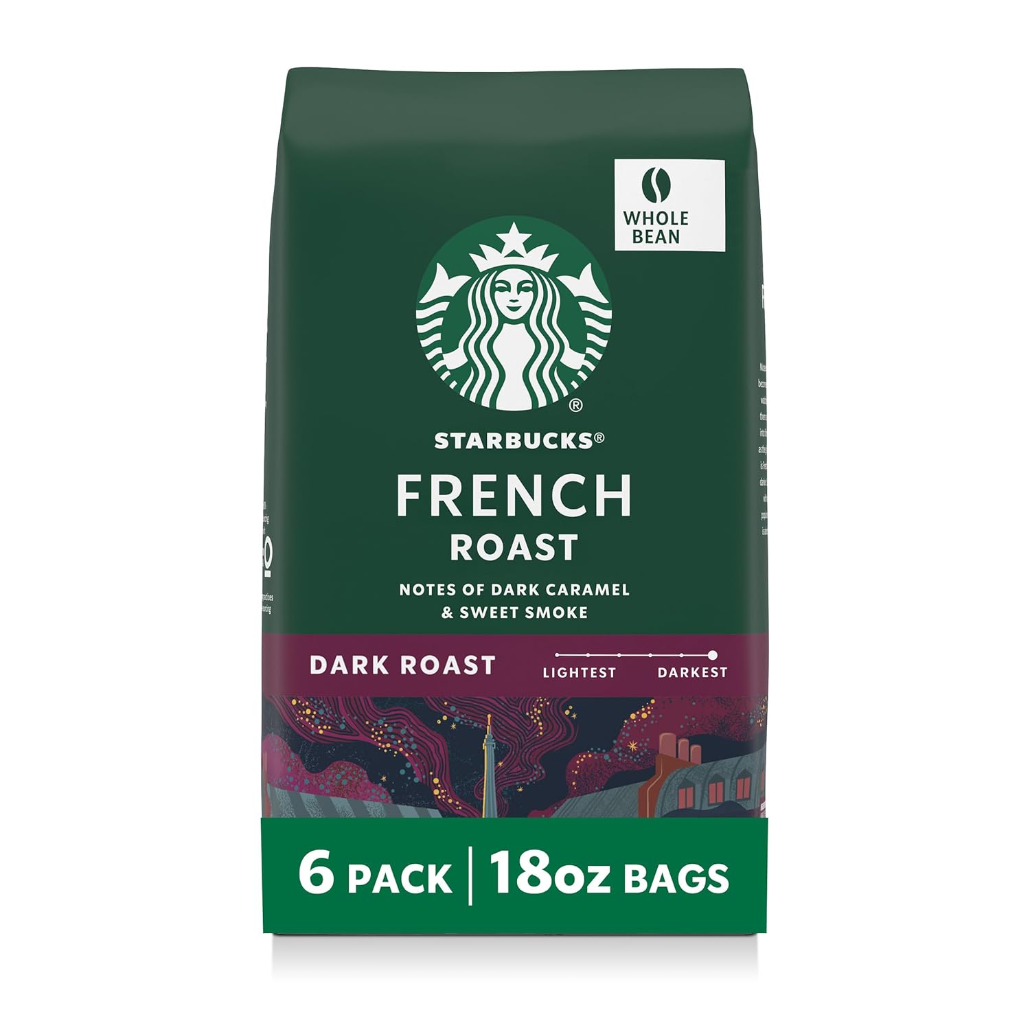 Starbucks Whole Bean Coffee, Dark Roast Coffee, French Roast, 100% Arabica