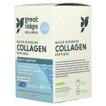 Quick dissolve collagen peptides supplement box, daily marine, unflavored