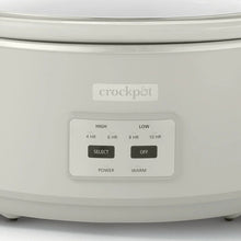 Programmable slow cooker control panel with high, low, off, and warm settings
