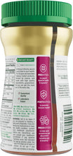 Probiotic gummies supplement bottle back label with Supplement Facts and barcode