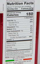 Nutrition Facts panel for truffle candies, serving size and calories shown