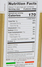 Nutrition Facts panel for truffle candies: calories and nutrient amounts