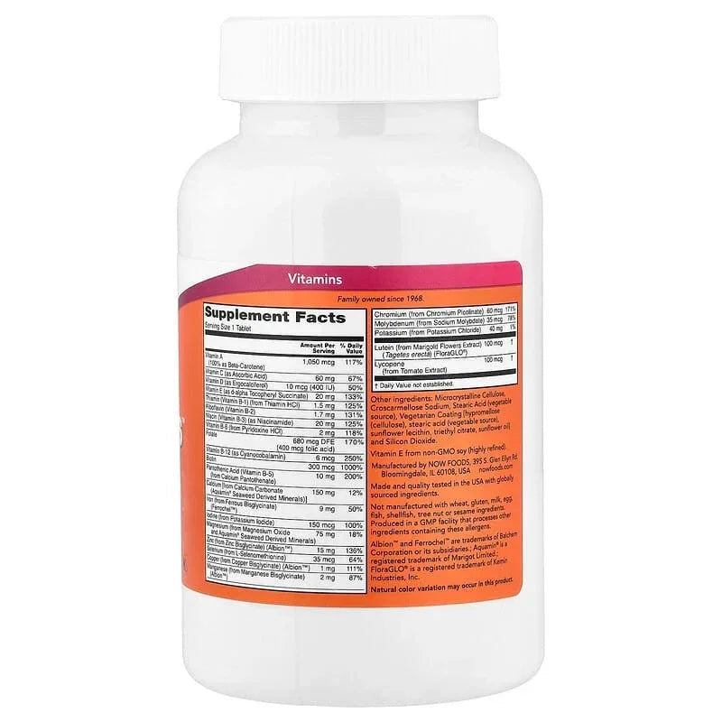 NOW Foods, Daily Vits, Multi Vitamin & Mineral, Tablets