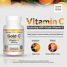 Vitamin C supplement bottle on banner featuring USP-Grade Vitamin C