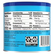 Lipton zero sugar iced tea mix can back with nutrition facts and ingredients