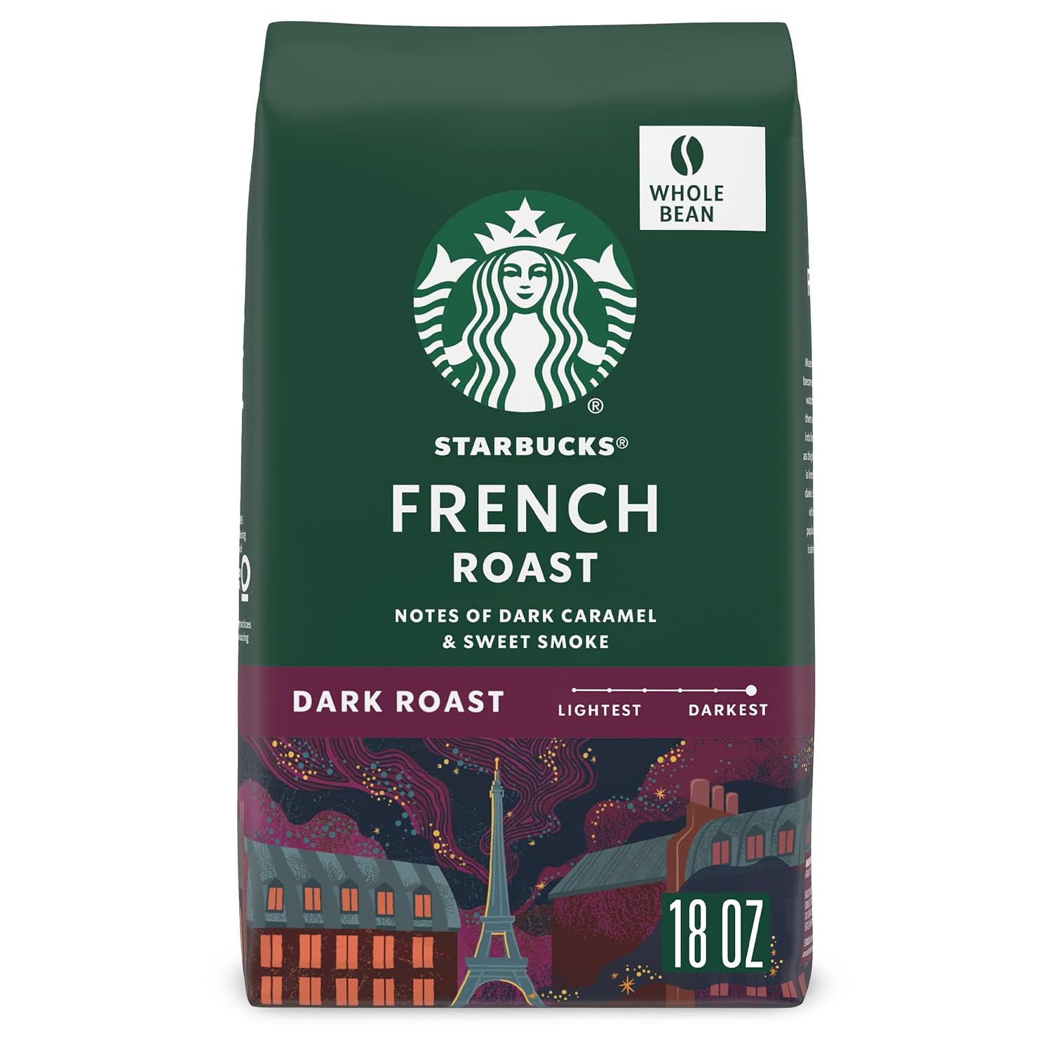 Starbucks Whole Bean Coffee, Dark Roast Coffee, French Roast, 100% Arabica