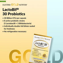 LactoBif 30 probiotics supplement label and mini blister pack corner