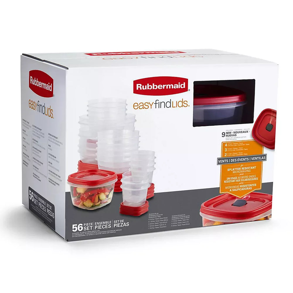 Rubbermaid 56-Pc. Easy Find Lids Food Container Set - USA MEGA SHOP