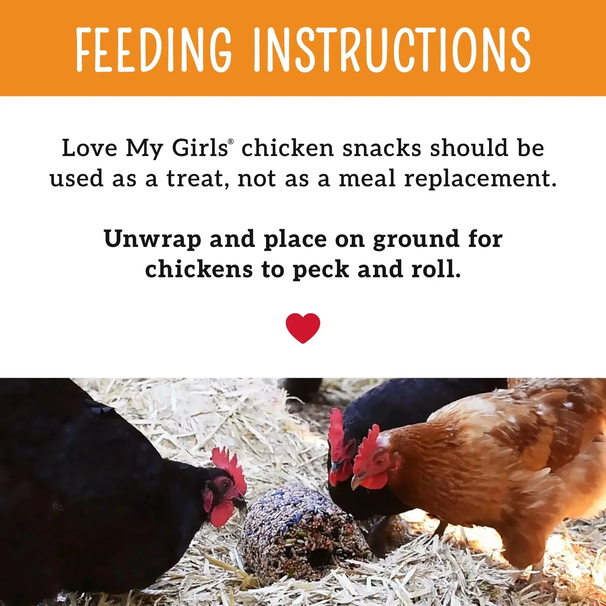 Love My Girls Peck 'N Roll Boredom Buster for Chickens, 2.5 lb. Seed Log, 1-Pack - USA MEGA SHOP