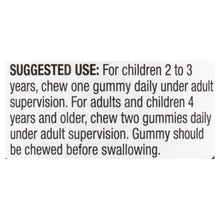 Supplement facts label with suggested use directions for children and adults