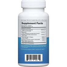 Instaflex supplement facts label on bottle with barcode and serving details