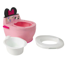Pink potty training toilet with detachable step stool and removable splash guard