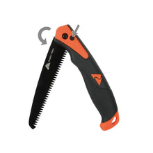 Hex wrench axe/hatchet with orange face and black rubber grip