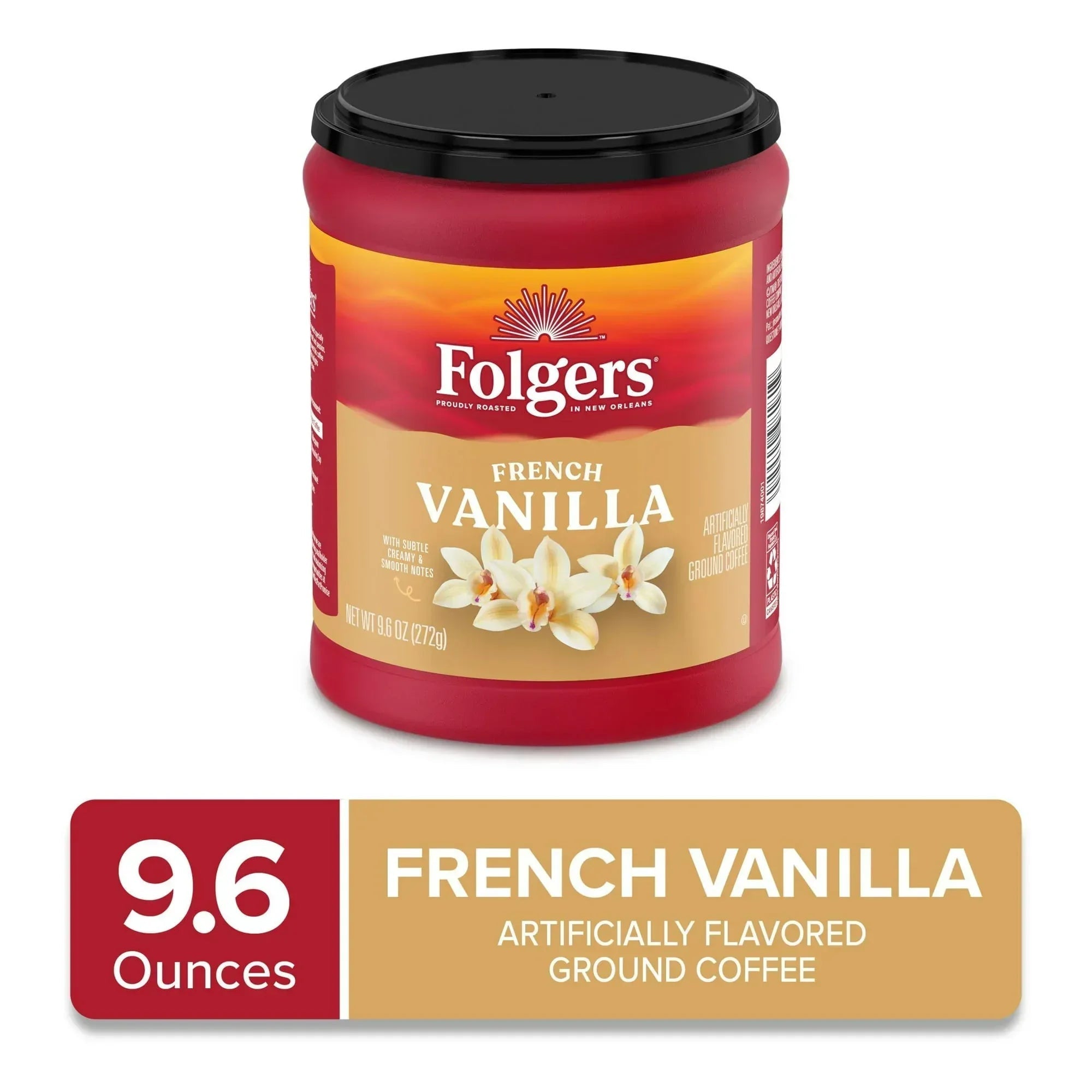 Folgers Classic Roast Ground Coffee, Medium Roast, 9.6 oz Canister