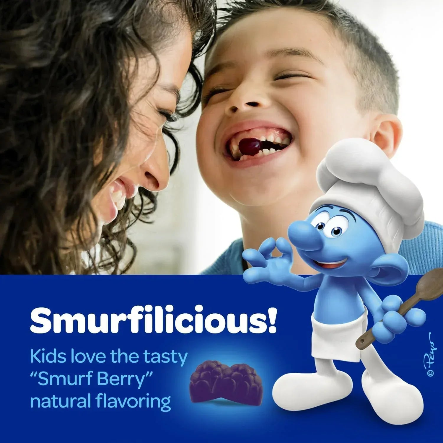 The Smurfs Multivitamin Gummies for Kids with 15 Vitamins & Minerals, 60 Count