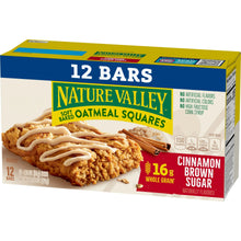 Nature Valley oatmeal squares 12 bars carton, cinnamon brown sugar