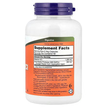 NOW Foods supplement bottle back label with Supplement Facts panel