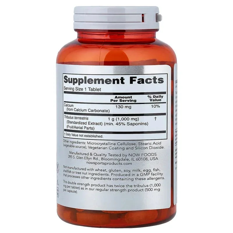 NOW Foods, Sports, Tribulus, 1,000 mg, Tablets