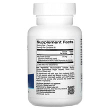 Milk thistle extract supplement label, Supplement Facts for 90 veggie capsules