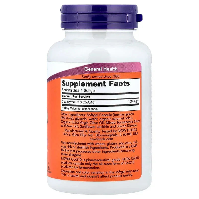 NOW Foods, CoQ10 + Fish Oil, Softgels