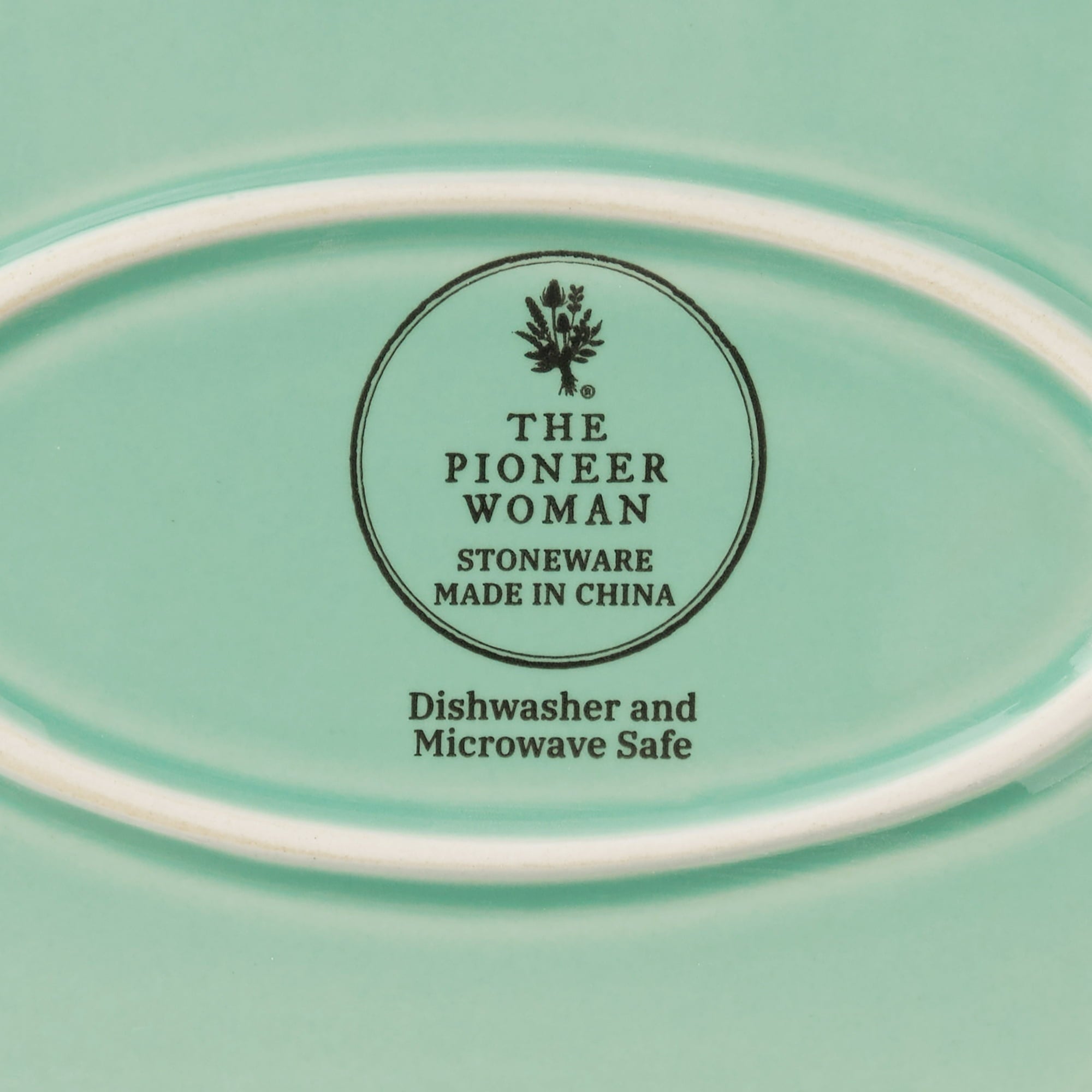 The Pioneer Woman Colette Stoneware 14-inch Serving Tray, green