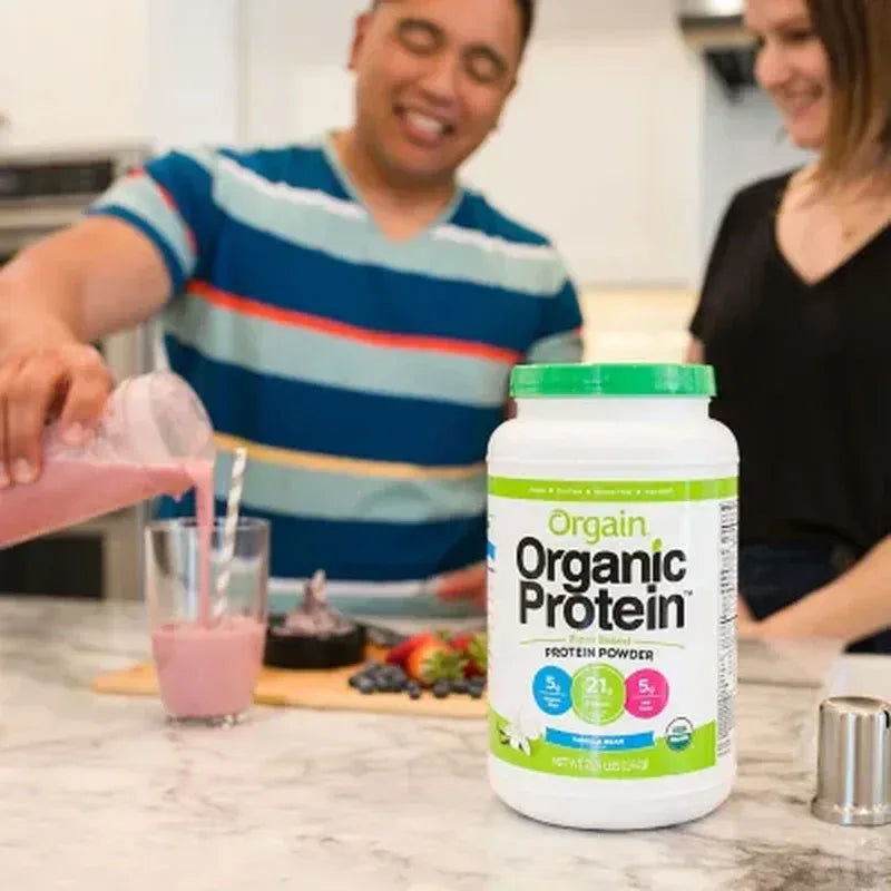 Orgain Organic 21G Plant-Based Protein Powder, Vanilla Bean (2.74 Lbs.)
