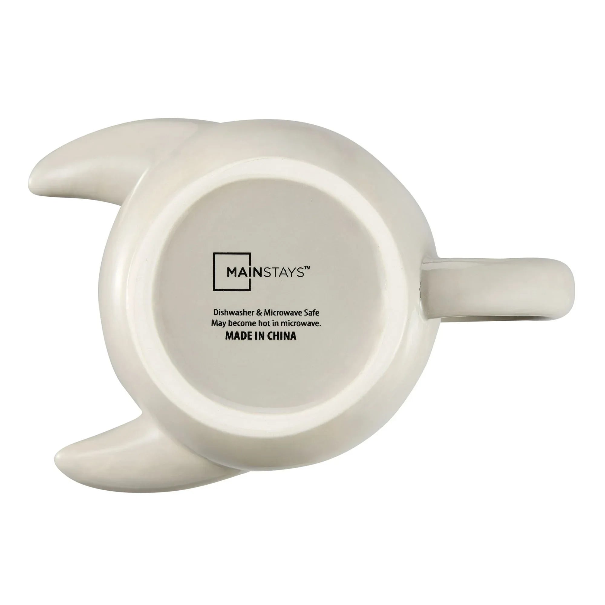 Mainstays 15.89 oz Gray Sculpted Hug Earthenware Mug