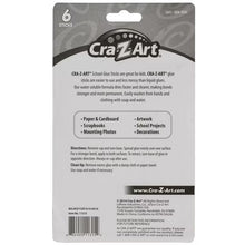 Cra-Z-Art washable glue sticks info card back with directions and contents