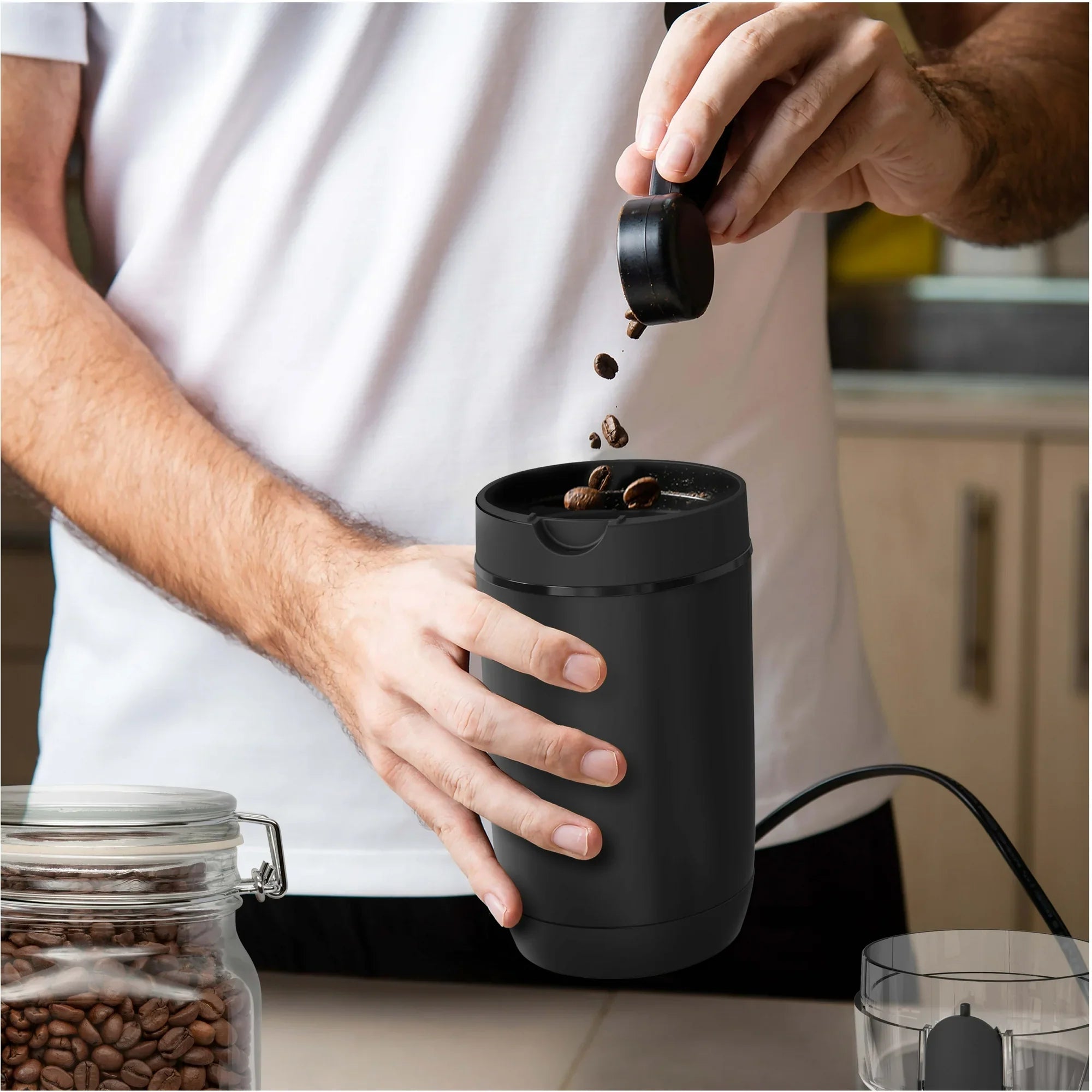 Mainstays Black Electric Coffee Grinder