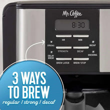 Programmable coffee maker control panel with LCD display showing 8:30