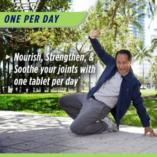 One per day joint health supplement message: nourish, strengthen, soothe your joints
