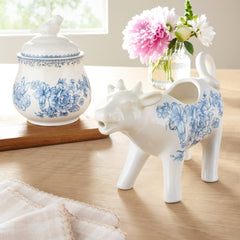 The Pioneer Woman Agatha Stoneware Sugar Bowl & Creamer Set, Blue