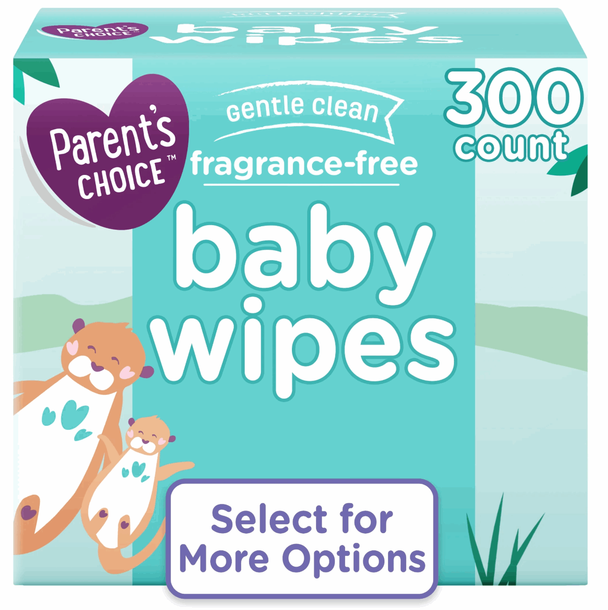 Parent's Choice Fragrance-Free Baby Wipes, 300 Count (Select for More Options)