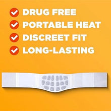 Folded heat wrap strip with textured heat cell panel on white backing