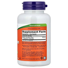 Dandelion Root supplement facts label on bottle showing 500 mg per serving