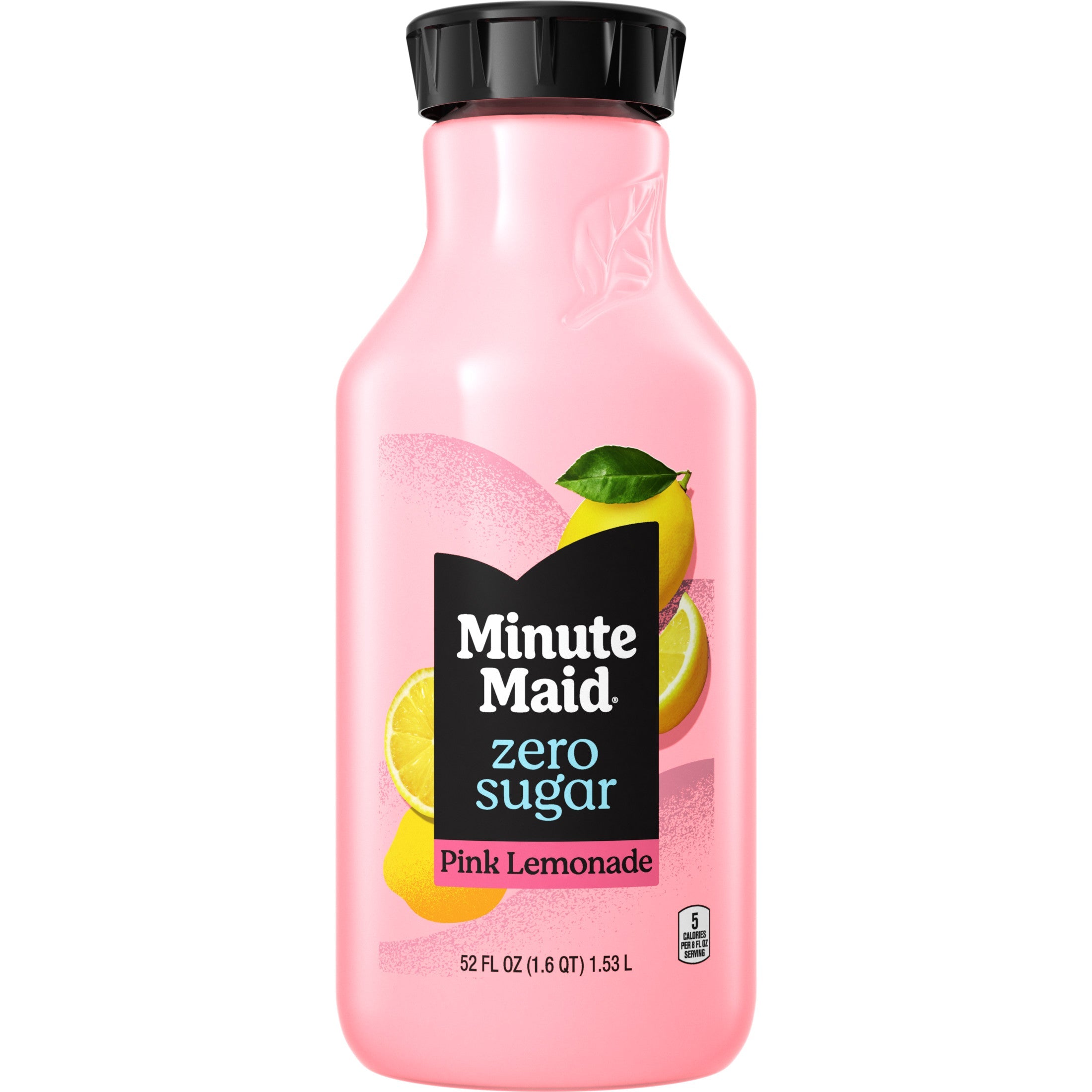 Minute Maid Zero Sugar Pink Lemonade Bottle, 52 fl oz