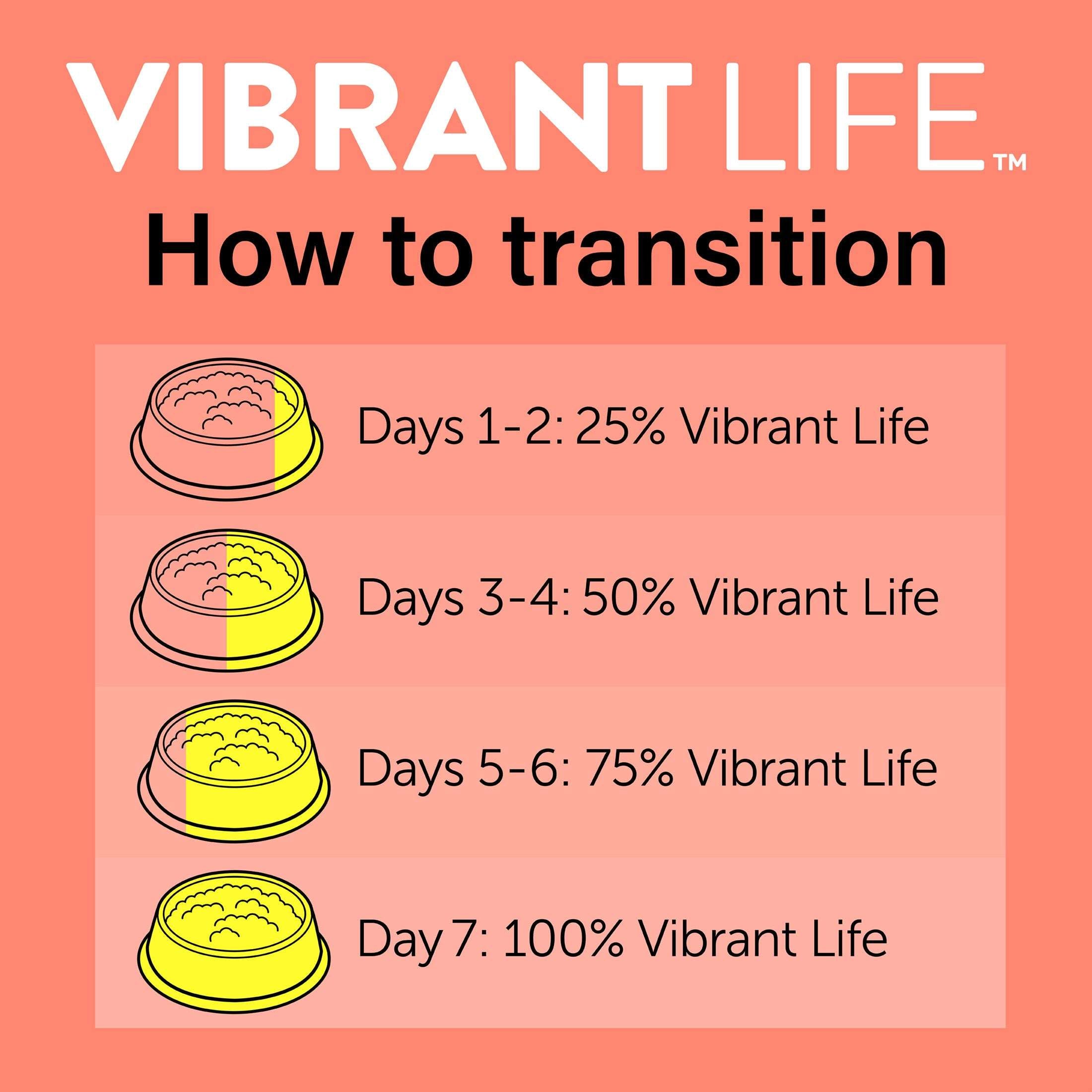 (6 pack) Vibrant Life Gourmet Salmon Entree Cuts in Gravy, Complete + Balanced, 2.64 oz Split Cup