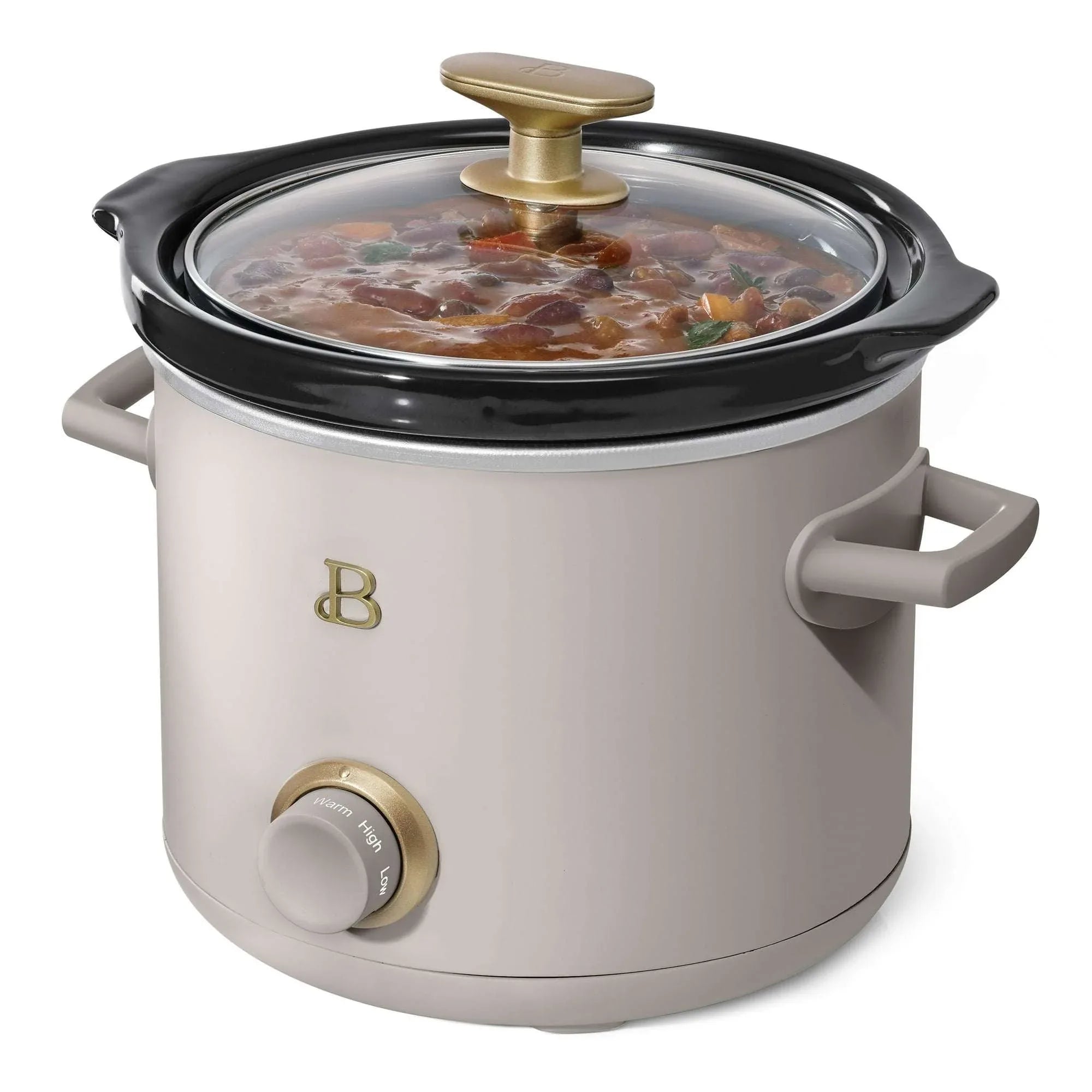 Beautiful 2 Qt Manual Slow Cooker, 2-Pack, Thyme Green + Porcini Taupe by Drew Barrymore - USA MEGA SHOP