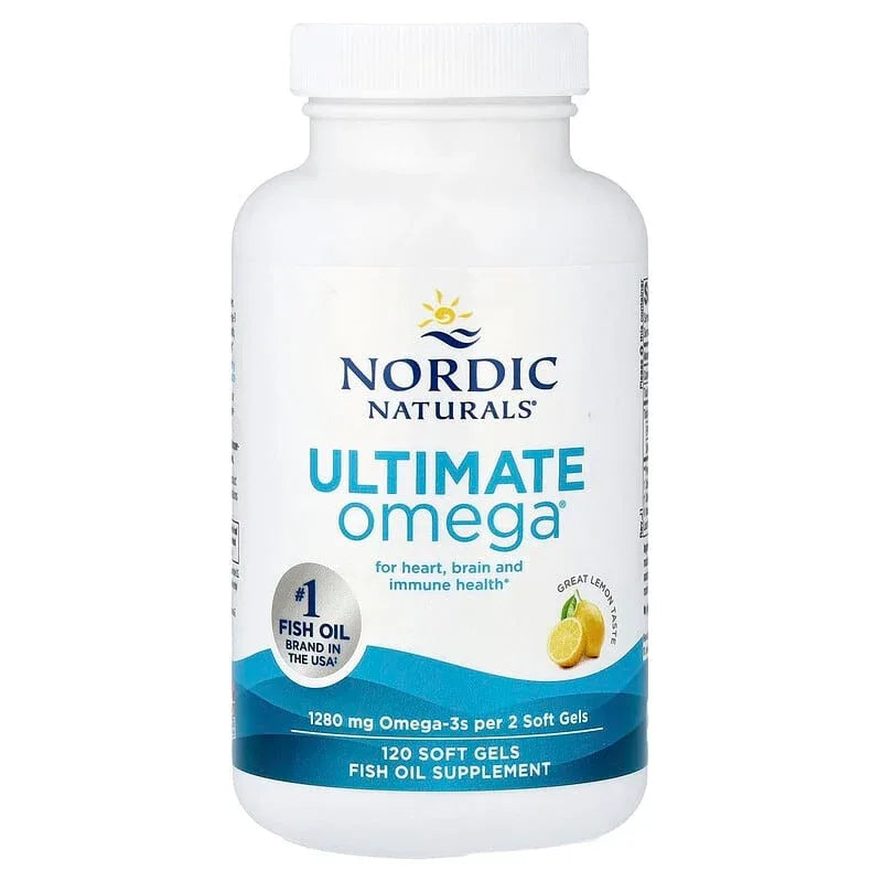 Nordic Naturals, Ultimate Omega, Lemon, Soft Gels (640 mg per Soft Gel)