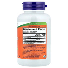 NOW Licorice Root supplement facts panel on bottle back with nutritional table