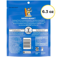 Cat treat pouch, Surfer's Delight 6.3 oz, nutrition facts and guaranteed analysis
