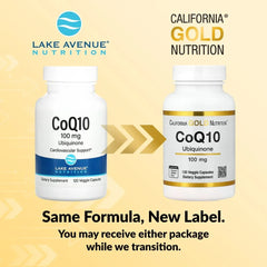 California Gold Nutrition, CoQ10, USP Grade Ubiquinone, 100 mg, 120 Veggie Capsules