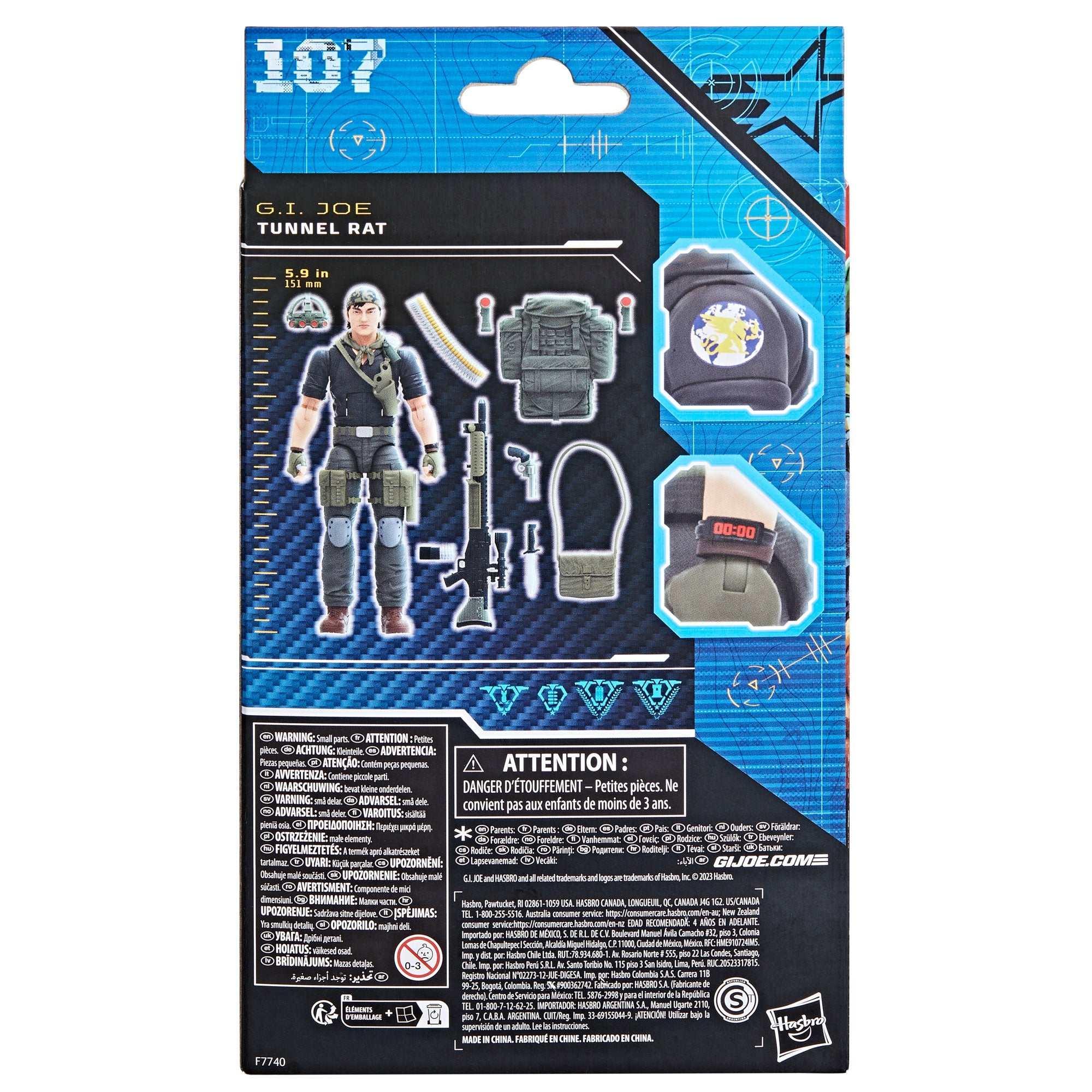 G.I. Joe Classified Series Night Force Tunnel Rat, Collectible G.I. Joe Action Figure (6"), 107 - USA MEGA SHOP