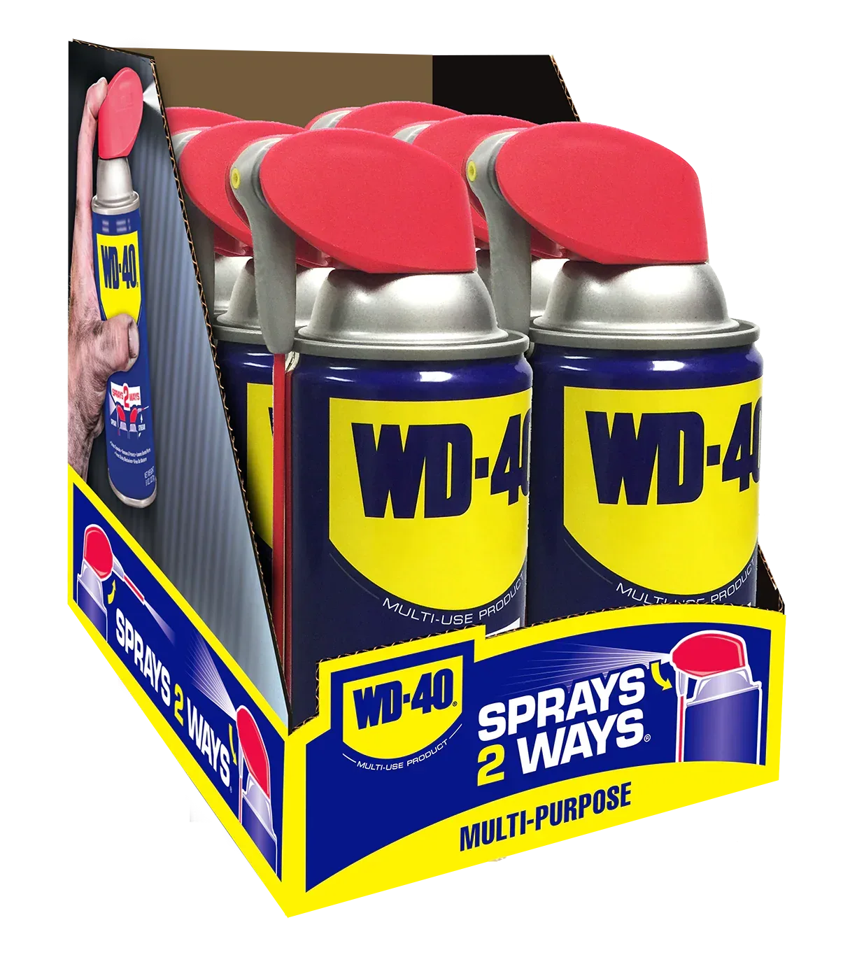 Classic WD-40 Formula, Multi-Purpose Lubricant Spray Smart Straw, 8 oz, Machine & Tool Lubricant