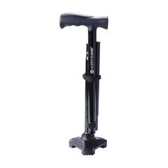 HurryCane Freedom Edition Folding Cane with T Handle, Black