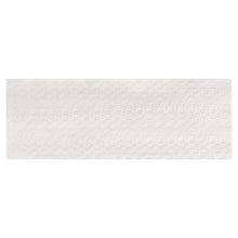 White paper towel sheet with fine dot texture and embossed surface