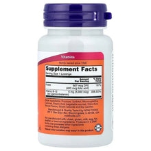 Vitamin B-12 lozenge supplement bottle back with Supplement Facts label panel