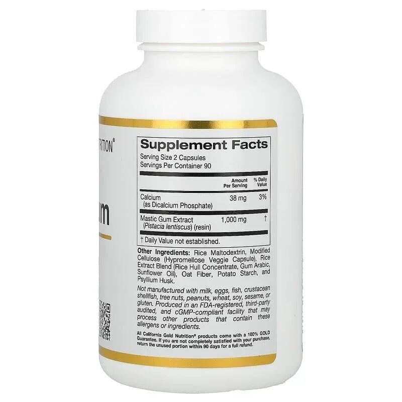 California Gold Nutrition, Mastic Gum, 500 mg