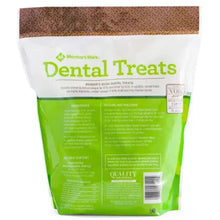 Member'S Mark dental chew treats bag for dogs, back with ingredient and directions panel