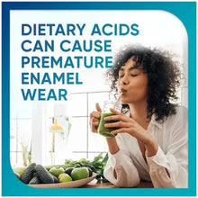 Sensodyne Pronamel gentle whitening toothpaste panel: dietary acids can cause enamel wear